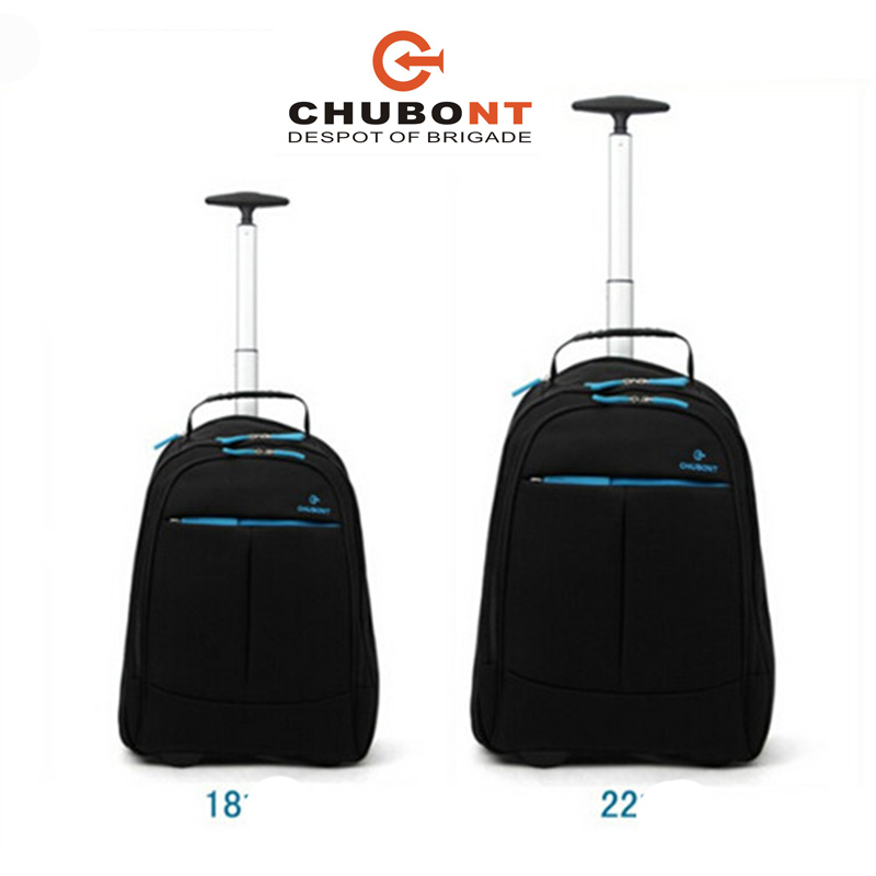 Chubont Hot Sell Waterproof 1680d Wheeled Laptop Trolley Backpack