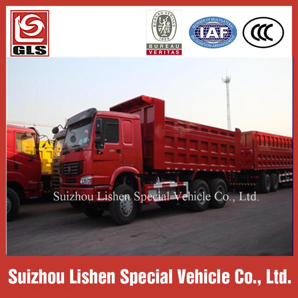 China 6*4 Tipper Truck Euro2 Dump Truck for Sale Export to Africa