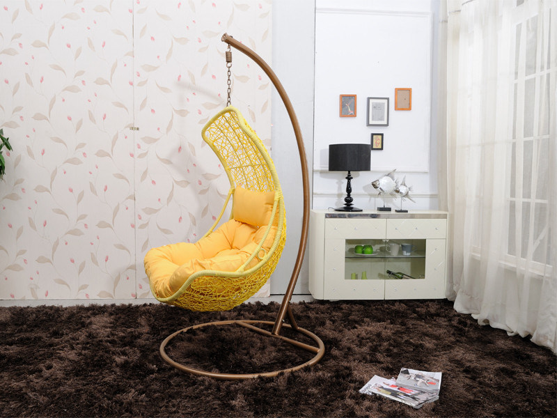 Swing Chair Swinging Hanging Chair Wicker Chair with Arm Rest