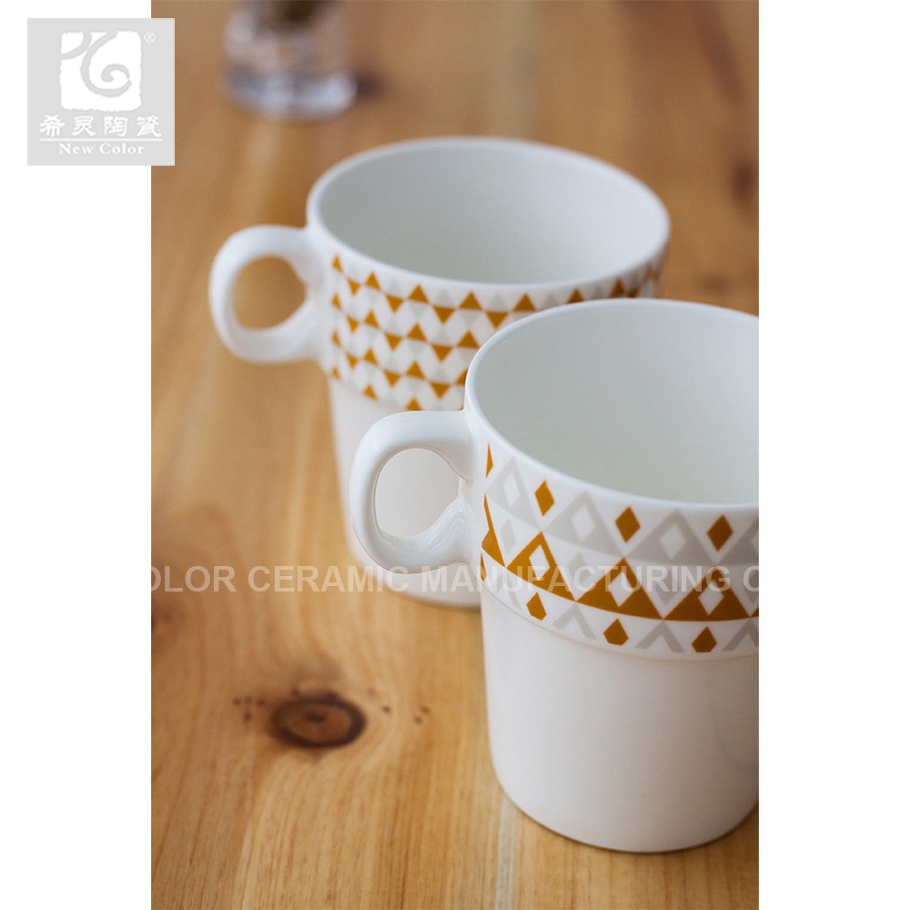 Stackable Mug 10oz Ceramic High Quality Factory Offer