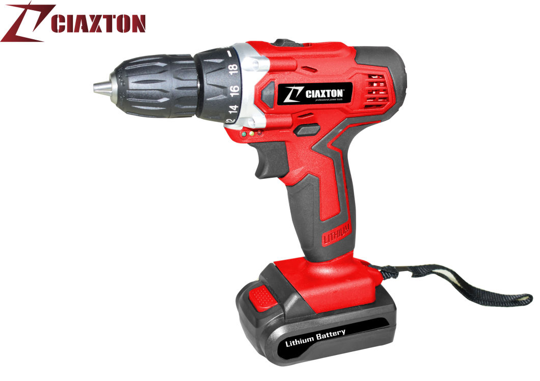 Lion- Cordless Drill/Screwdriver/ Electric Drill/10mm LED Light /Lion-Battery/Double Speed/CD5816