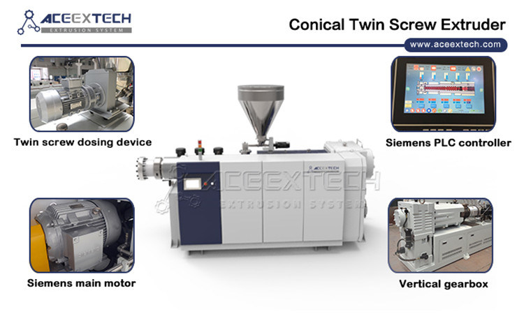 Twin Screw Extruder for PVC Pipe