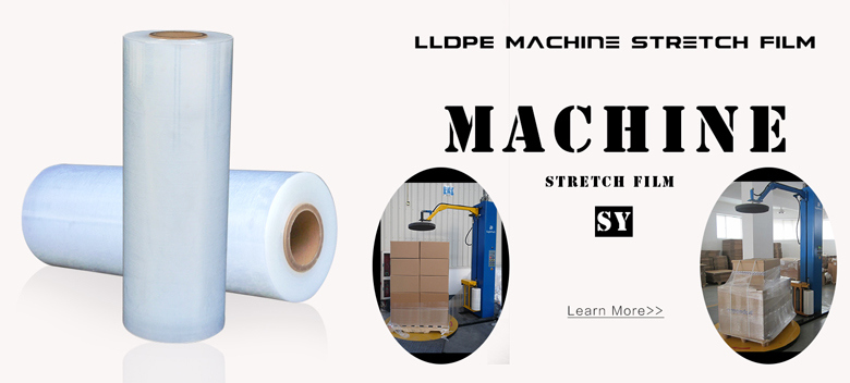 Sy Packing LLDPE 100% Virgin PE Materials Jumbo Roll Machine Hand Stretch Film