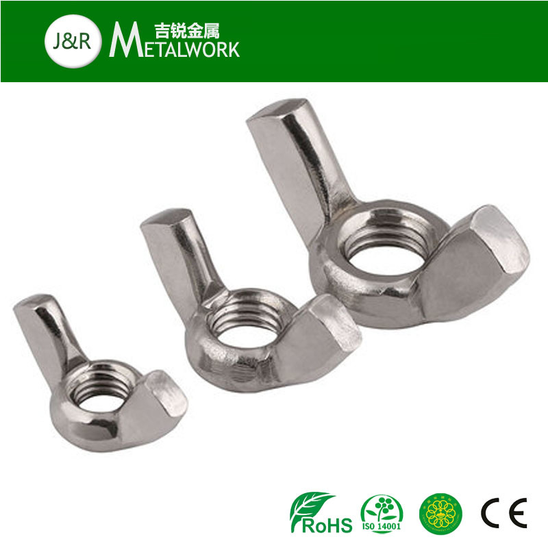 A2 A4 Stainless Steel SS304 SS316 Butterfly Wing Nut (DIN315)