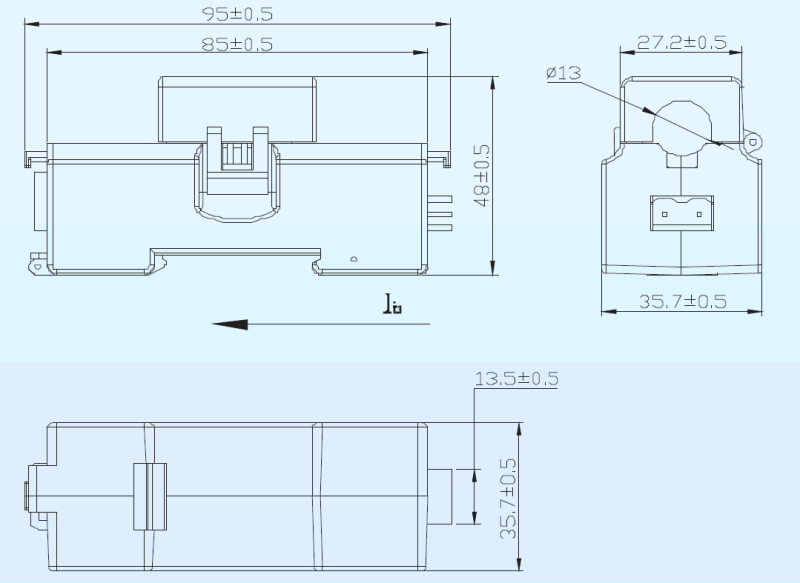 Wireless Single Phase AC One-Piece Energy Consumption Sensor Temperature Controller