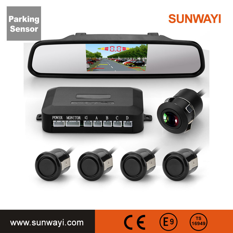 4.3 Inch TFT Screen Video Parking Assistant System with 4 Ultrasonic Sensors