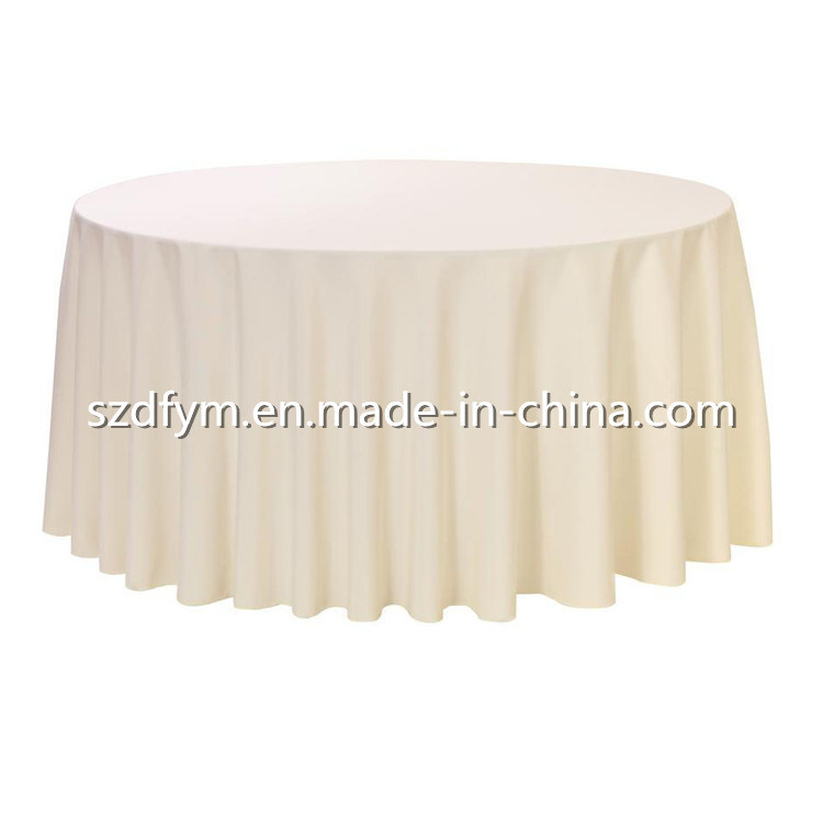 Hot Sale Polyester Plain Jacquard Tablecloth