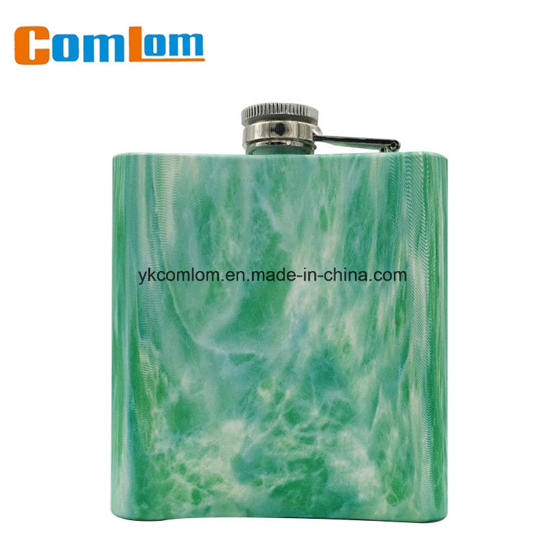 CL1C-HE-1A Comlom Stainless Steel Texture Retro Fashionable Whisky Hip Flask