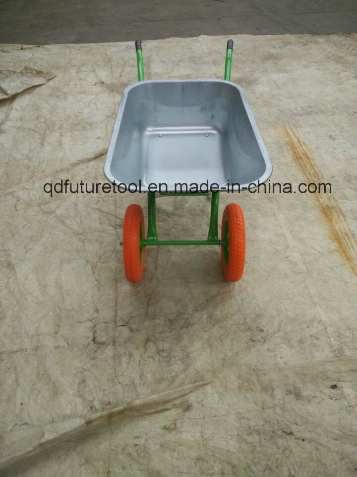 Wb5009s Double Wheel Russia Market Wheelbarrow