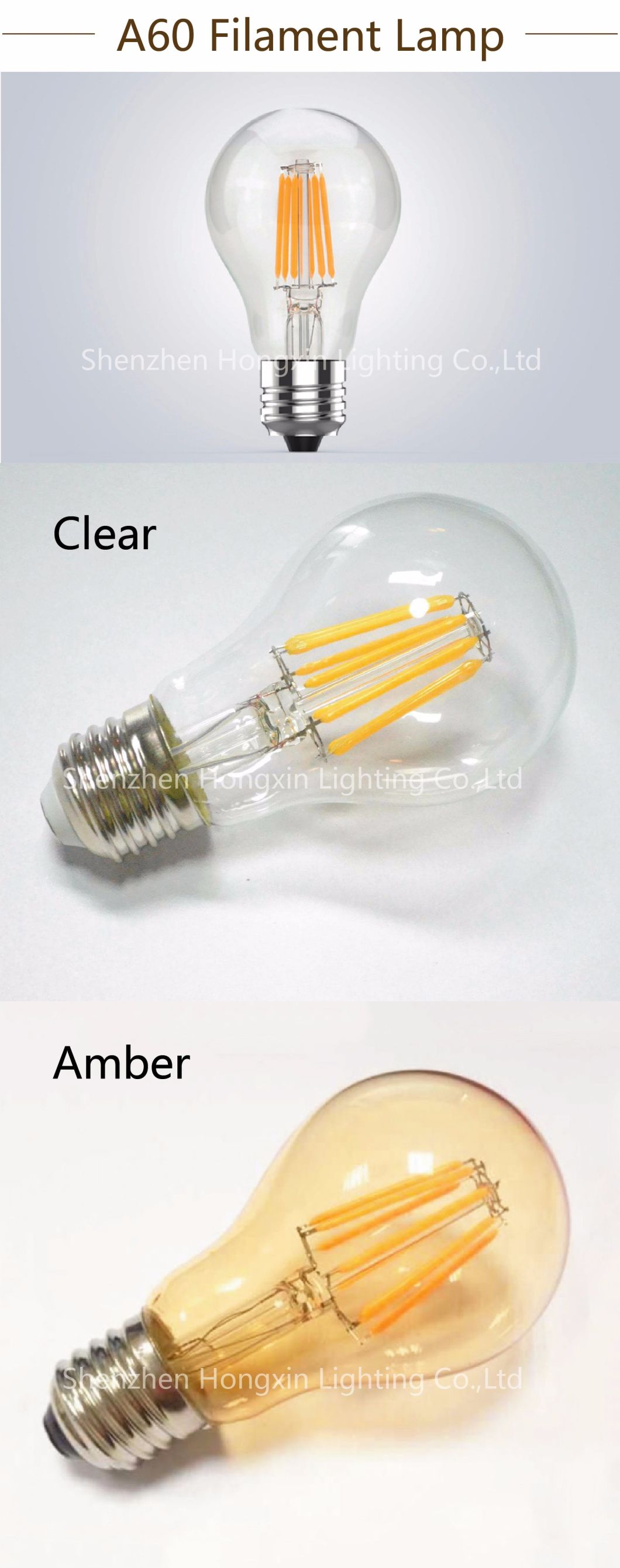 Energy Saving LED Lamp B22 E27 LED Lighting 6W 8W LED Lighting A60 LED Bulb for Indoor