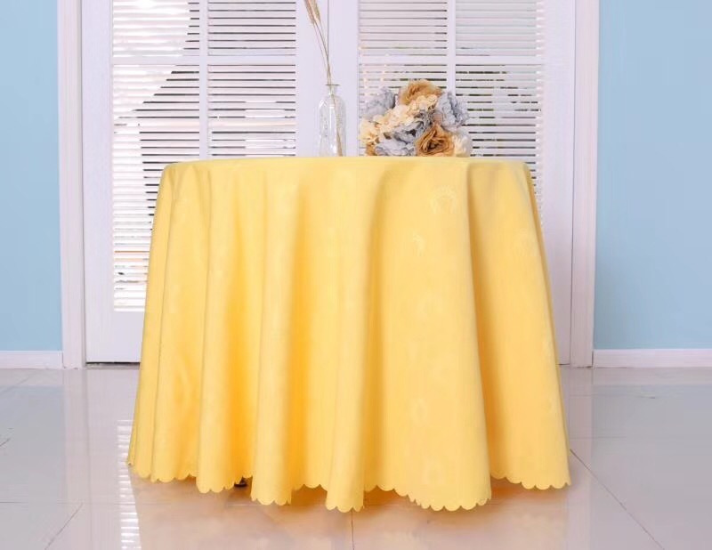 Hot Design Polyester Jacquard Tablecloth for Hotel Restaurant
