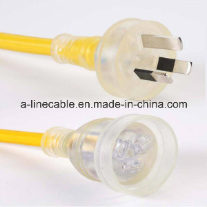 SAA Approved Australian 3-Pin Transparent Power Cord