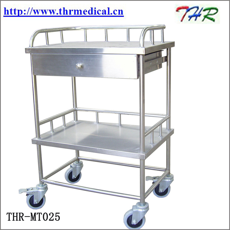 Hospital Medical Stainless Steel Treatment Trolley