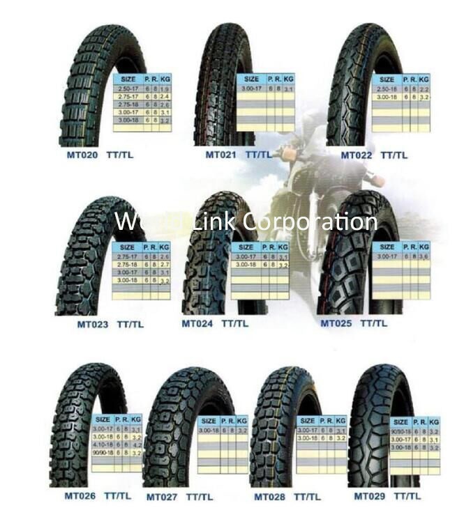 Wholesale Different Size and Type Rubber Motorcycle Tire