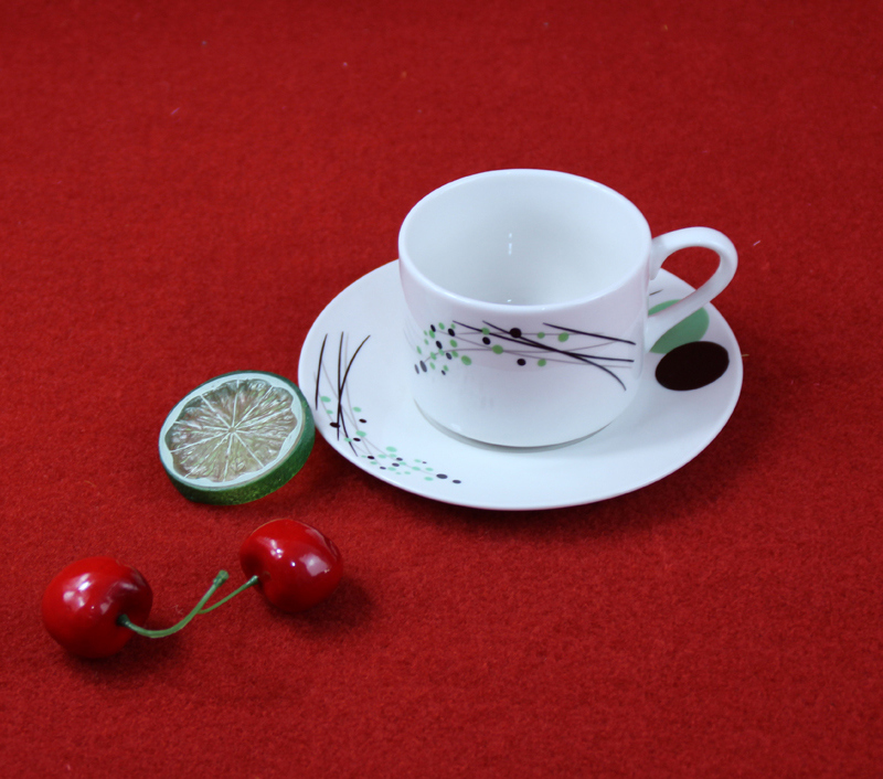 French Style China Cheap Ceramic Tea Cup and Saucer