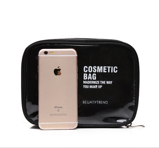 Fashion Clear PVC Cosmetic Bags, Waterproof Travel Makeup Case