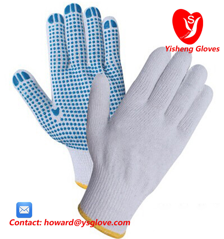 PVC Dots Superior Grip Cotton Comfortable Work Gloves