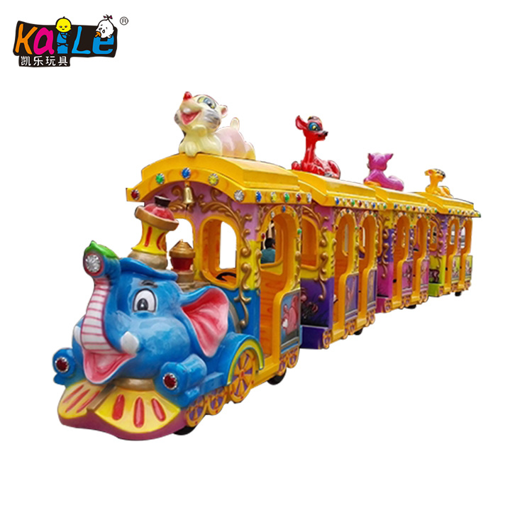 Amusement Park Mini Electric Trackless Adult Battery Tourist Train Rides for Sale