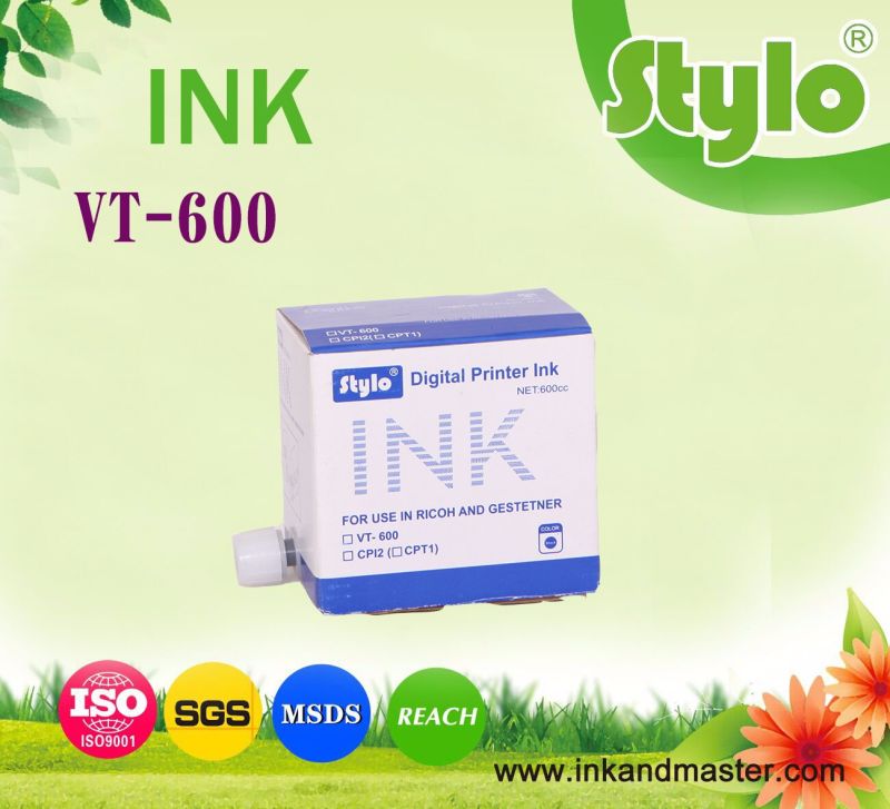 Vt600 Printing Ink for Ricoh Vt2100, 2150, 2200, 2250 Printer