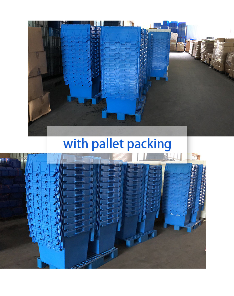 Wholesale Heavy Duty Plastic Nestable Moving Crates Stackable Turnover