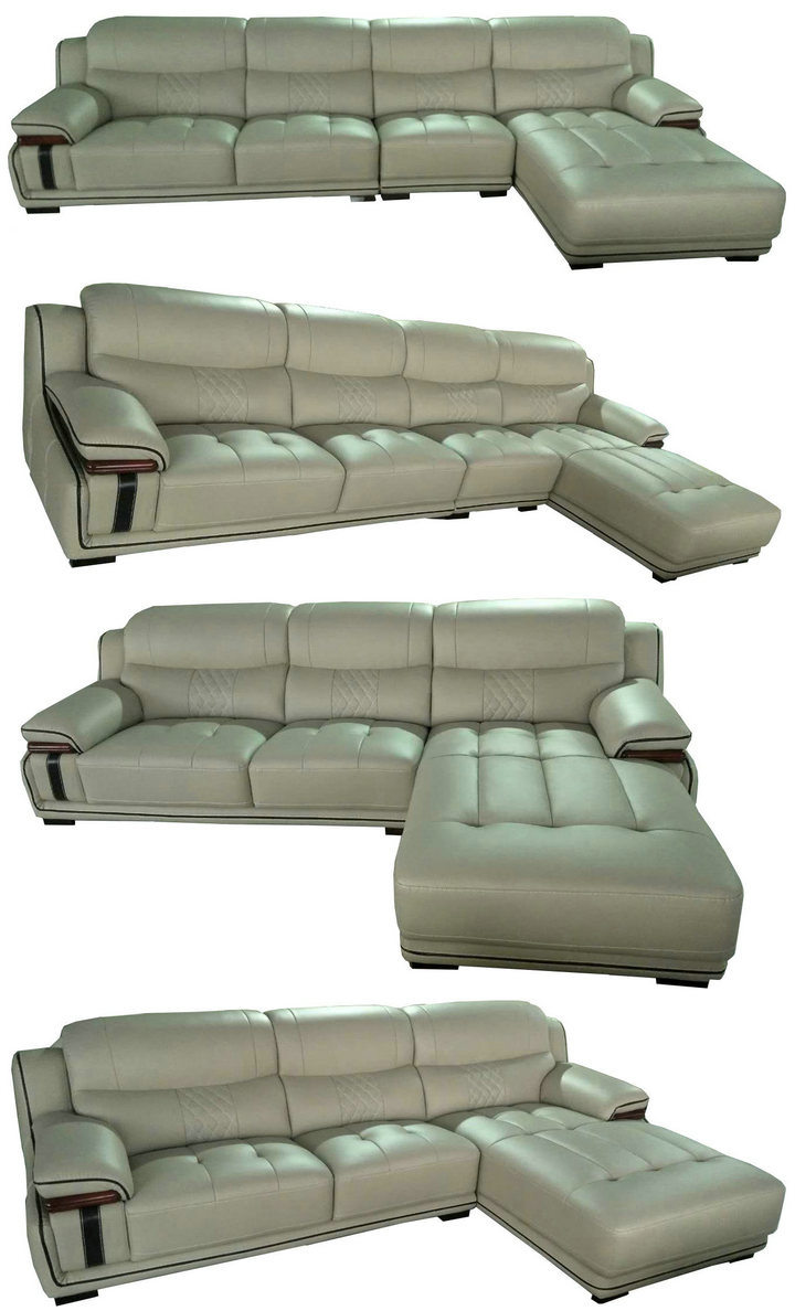 Best Quality L Shape Hotel Lobby Furniture Leather Sofa (A15-2)