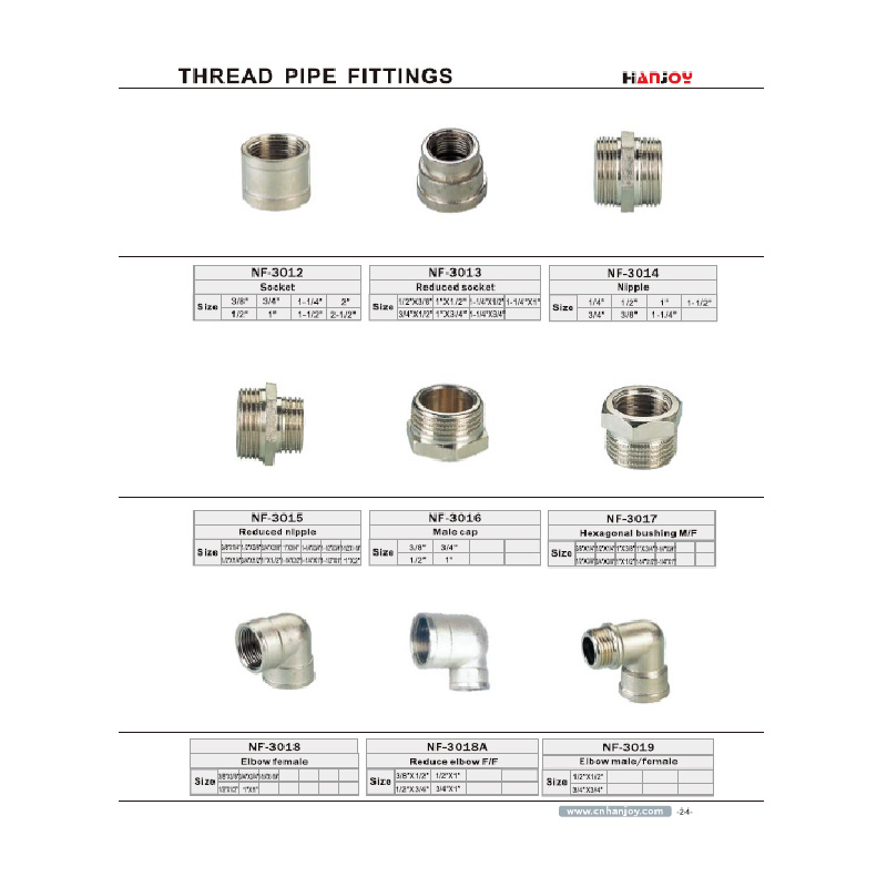 Hexagonal-shaped Bushing Threaded Union Pipe Fitting, M/F