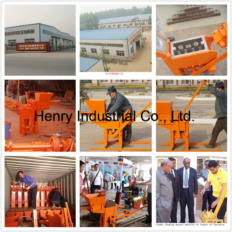 Hr1-30 Manual Small Type Soil Clay Interlocking Brick Making Machine