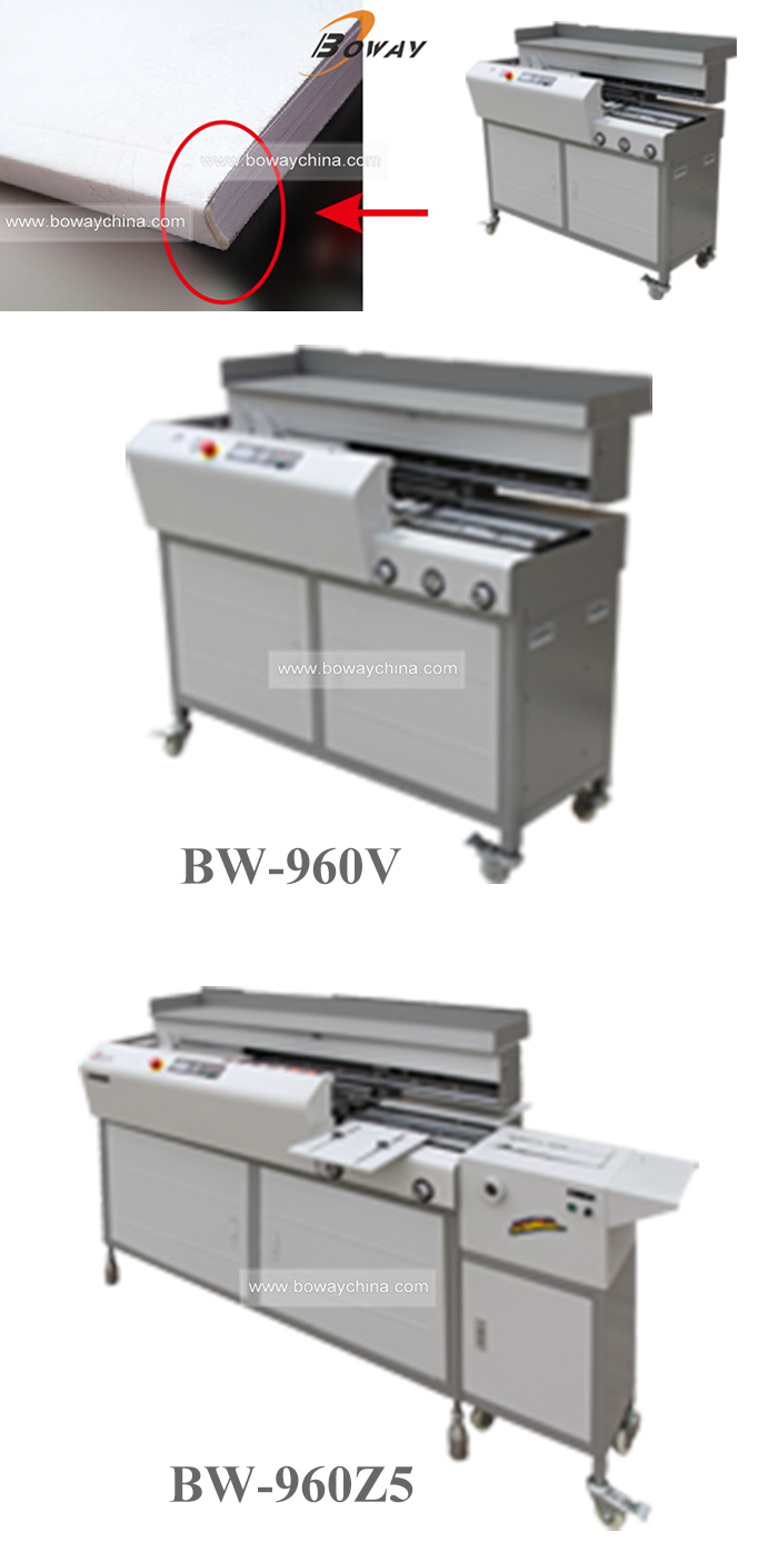 300-350 Books/H 380mm Width 60mm Height Perfect Binding Machine (BW-960V, BW-960Z5)