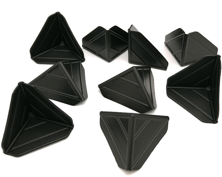 Plastic Black Wrap Angle Carton Pack Corner Protector-50mm-55mm-60mm-80mm