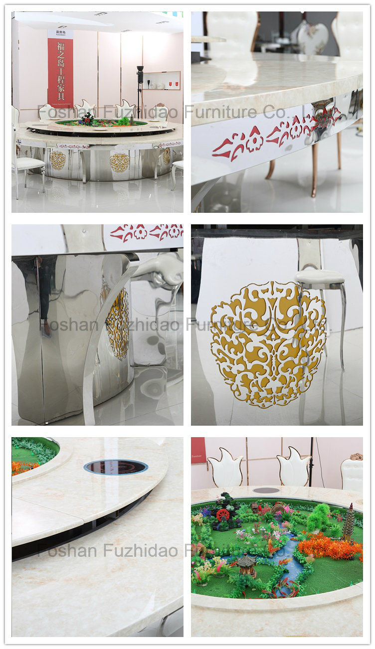 Hot Sales Round Large Metal Operating Rotary Dining Table (FD-007T)