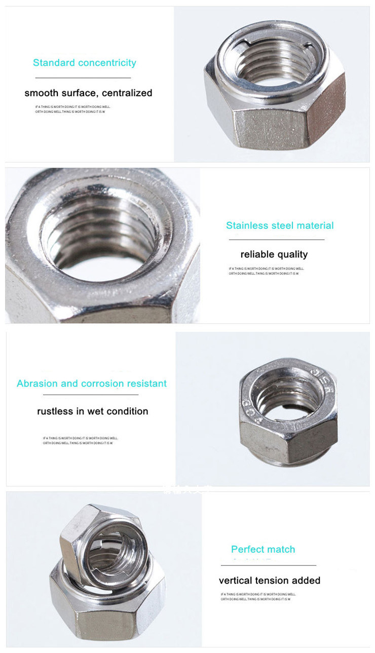 DIN980 All Stainless Metal Self-Locking Nut