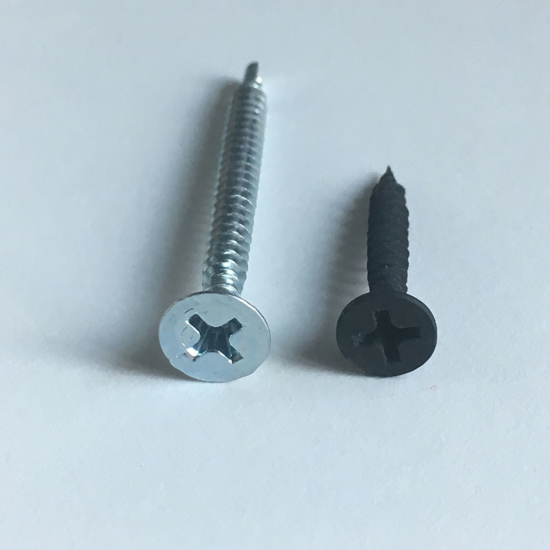 Standard Size Carbon Steel Zinc Plated Black Bugle Head Drywall Screw China Screw Manufacturer