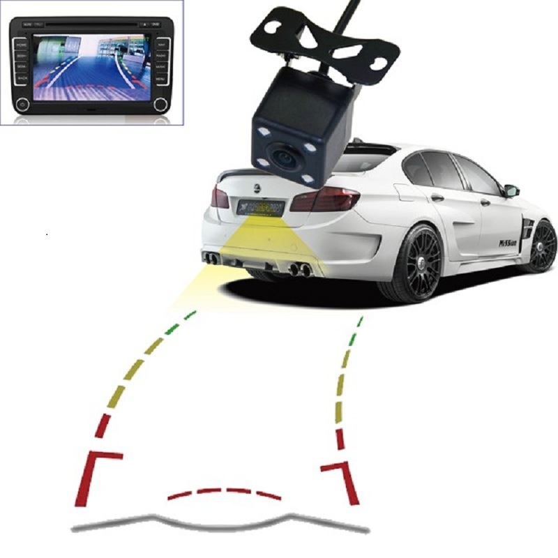 Moving Tracking Line with IR Lights Rear View Backup Digital Camera