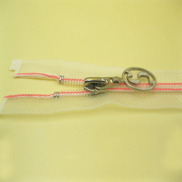 Open End Semi Transparent Teeth & Tape Nylon Zipper