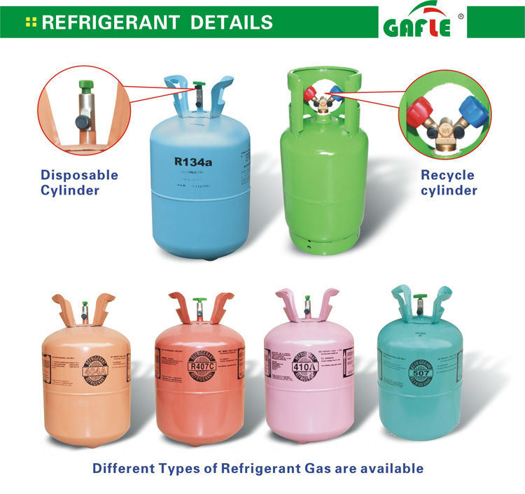 Gafle/OEM Eco Refrigerant Gas R134A for Air Conditioner
