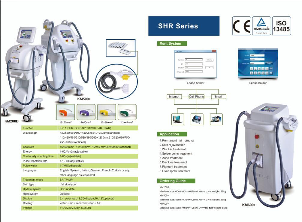 Top Skin Rejuvenation UK Lamp Hair Removal IPL Shr Laser