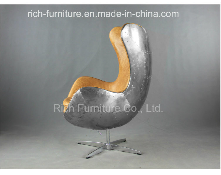 Aluminum Arne Jacobsen Leisure Chair Egg Chair