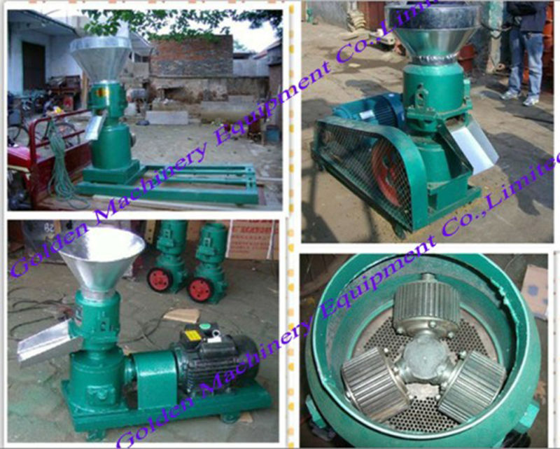 China Animal Feed Flat Die Wood Pellet Making Granulator Machine