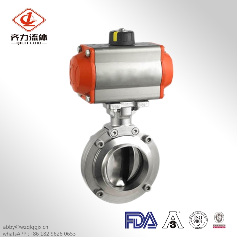 Stainless Steel Sanitary Pneumatic Motorized Control Valve