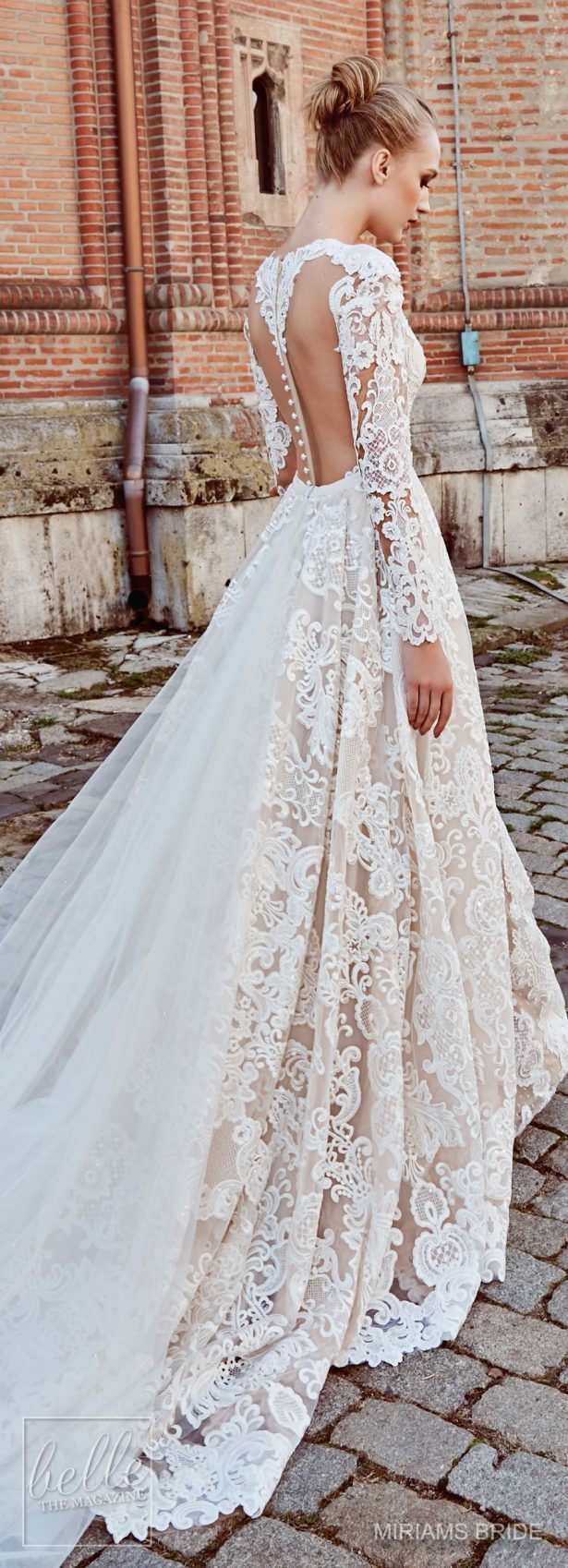 Amelie Rocky 2018 with Train Mermaid Lace Custom Wedding Dress