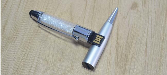 Pen Shape Custom USB Flash Drive Metal USB