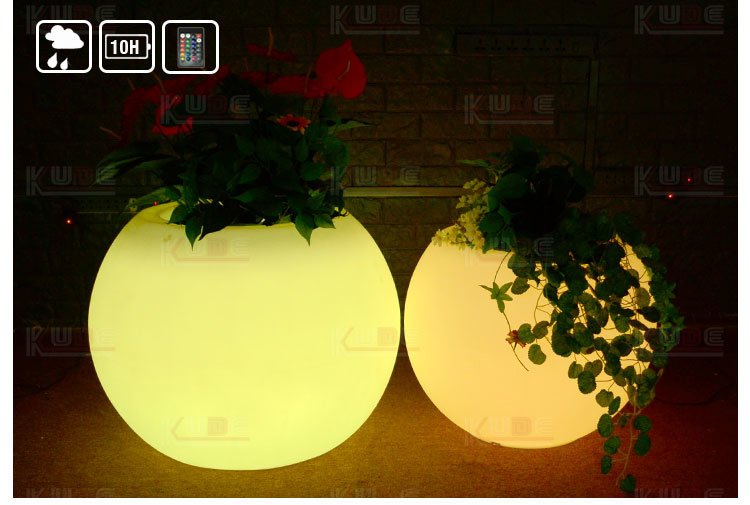 Light up LED Flower Pot LED Light Garden Flower Pot