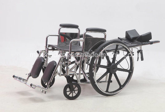 Steel Manaul, Reclining, Wheelchair, Leather, (YJ-011F)