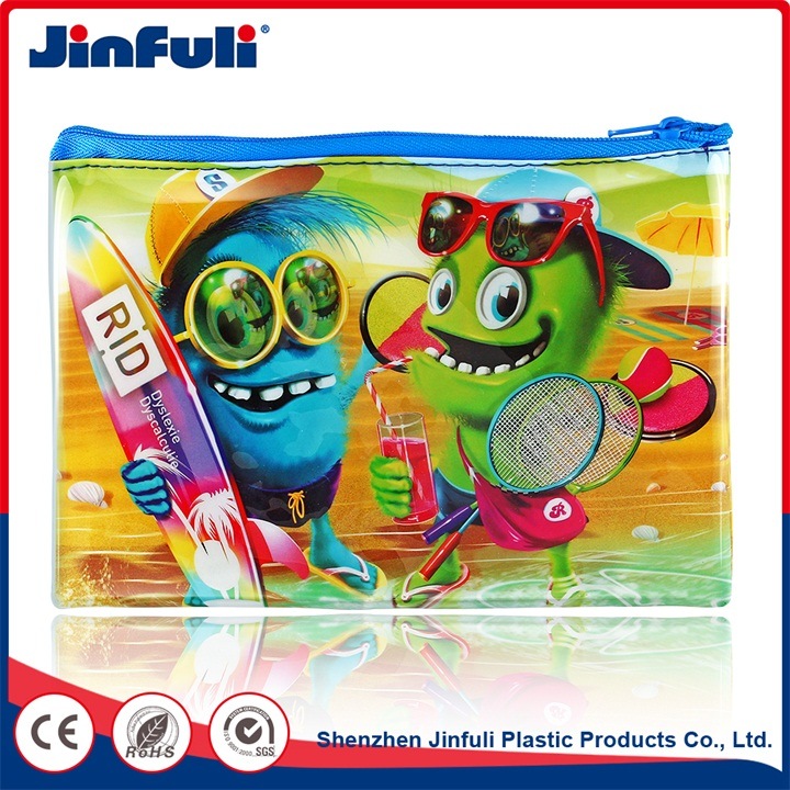 School Supplies PVC Bag Clear Children Cartoon PVC Bag