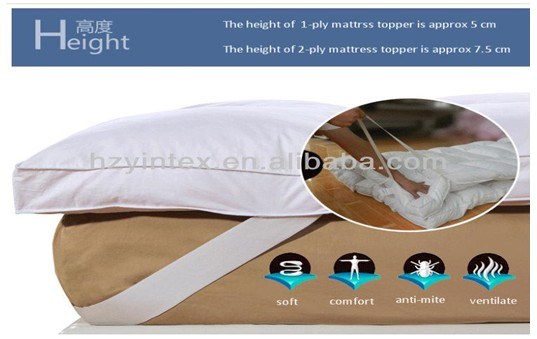 Luxury Popular High Quality Polyester Mattress Topper