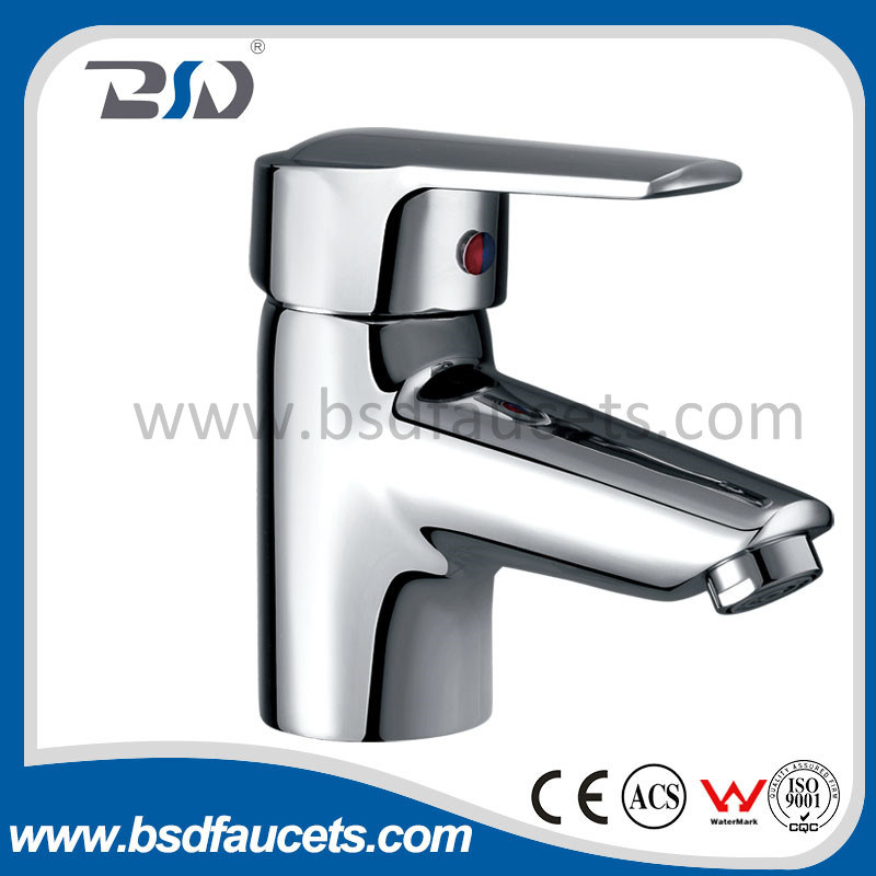 Chrome Plating Brass Basin Mixer with Single Handle