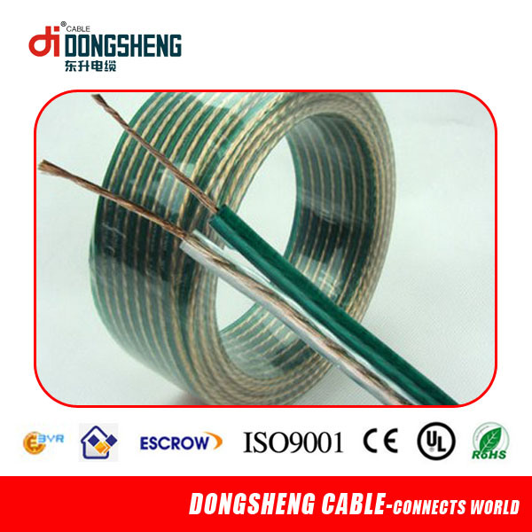 Transparent PVC Insulated Speaker Cable