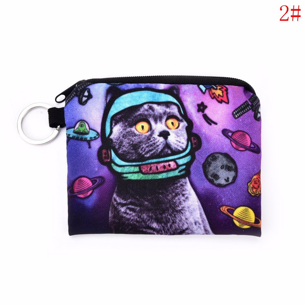 New PU Leather Cat Coin Purse Cute Kids Cartoon Wallet Kawaii Bag Coin Pouch Children Purse Holder Women Coin Wallet