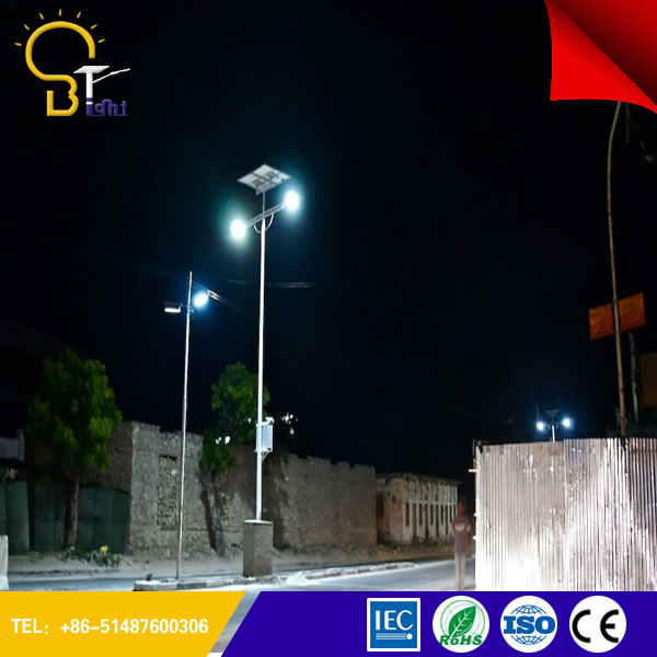 DC Power Supply Two Arm Solar Road Light with 10m Pole