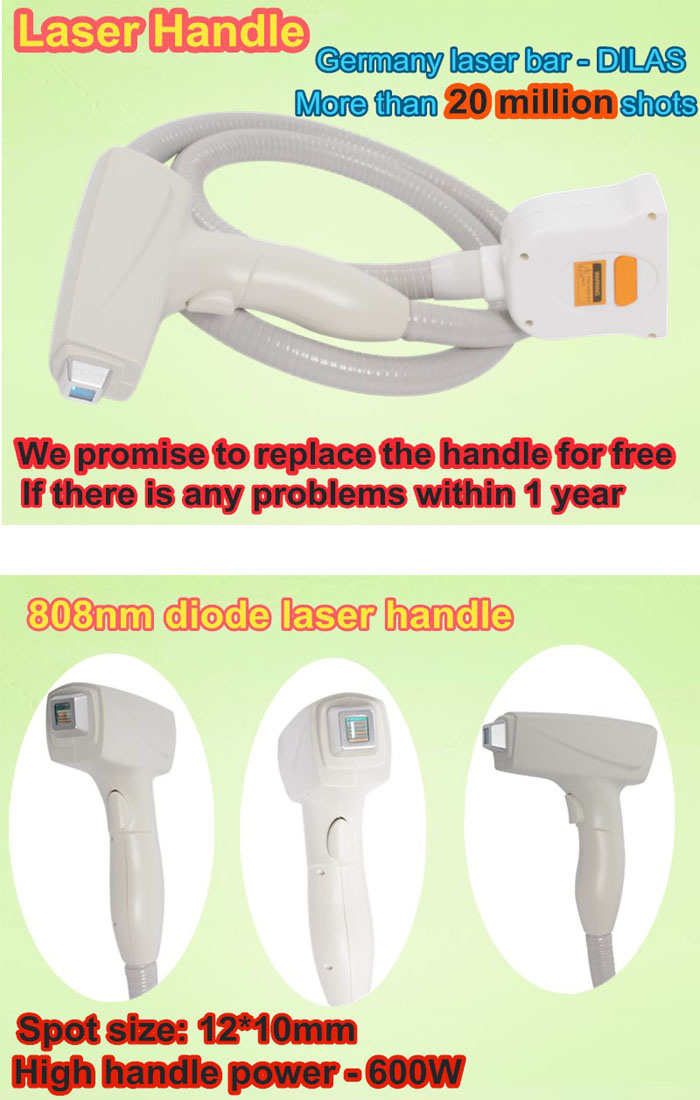 Super Hair Removal Machine 808nm Diode Laser Hair Removal 2 Years Warranty